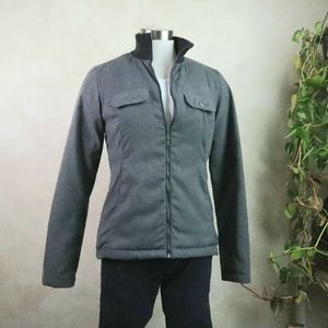 Prana Grey Down Feather Jacket